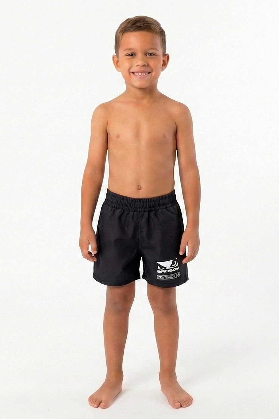 Shorts de Muay Thai Infantil Black Bad Boy