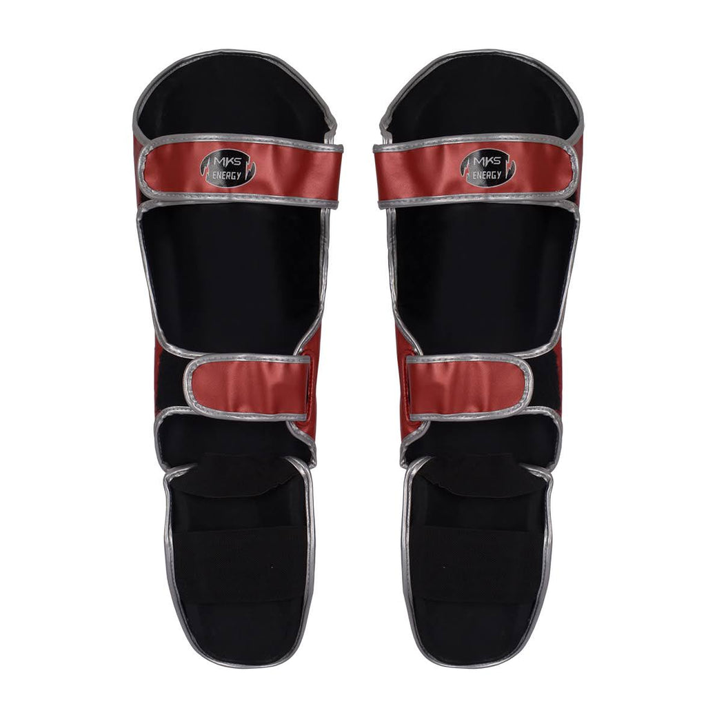Kit Caneleira e Luva de Muay Thai Vermelho MKS
