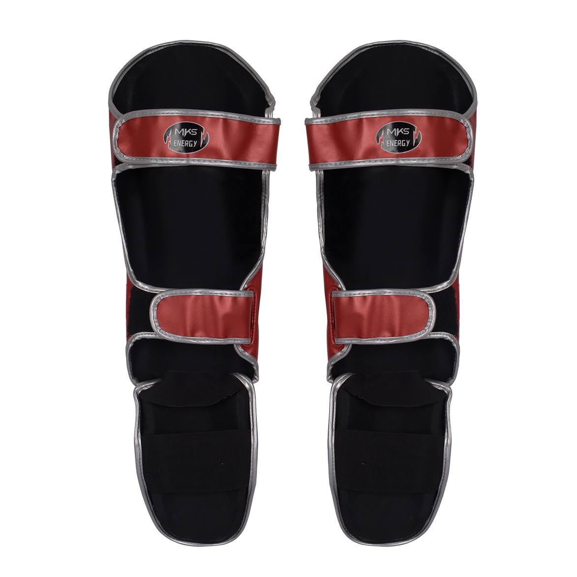 Kit Caneleira e Luva de Muay Thai Vermelho MKS