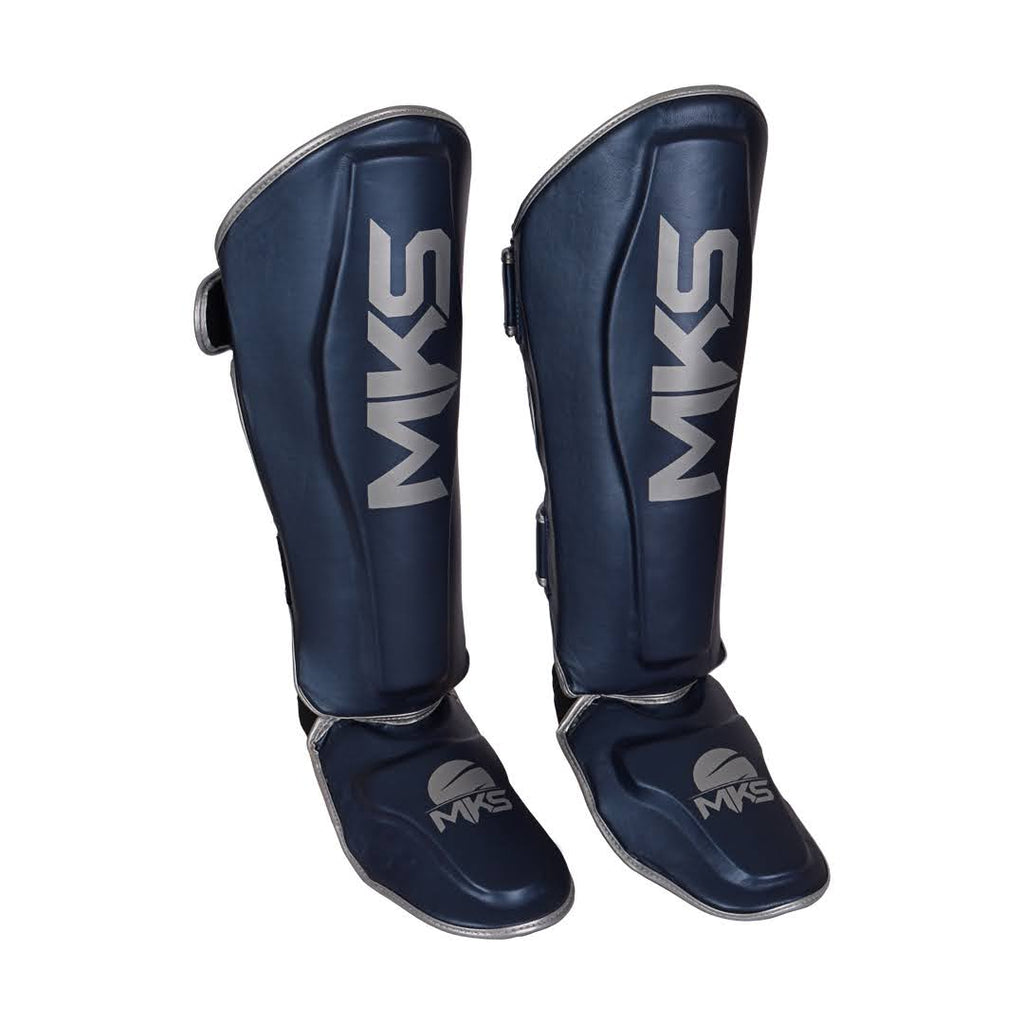Kit Caneleira e Luva de Muay Thai MKS - Preto / Cinza
