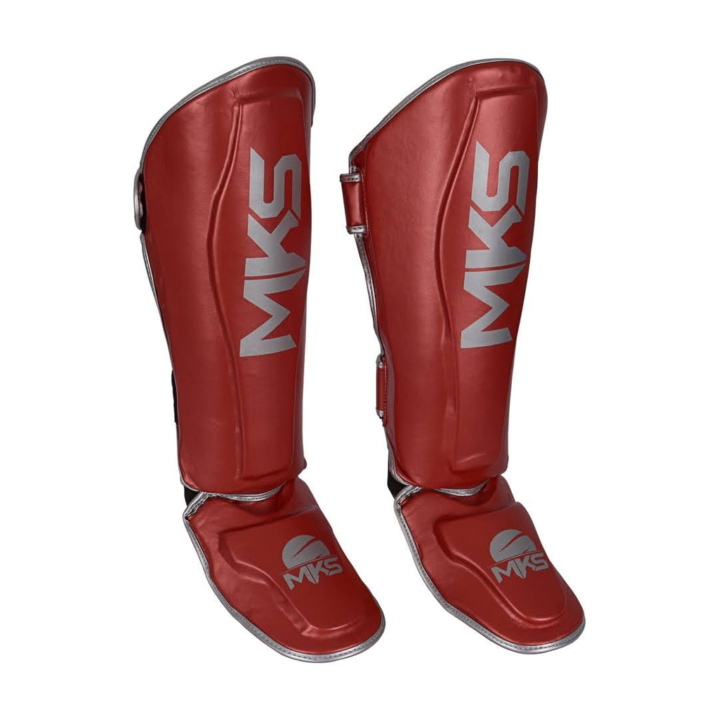 Kit Caneleira e Luva de Muay Thai MKS - Preto / Cinza