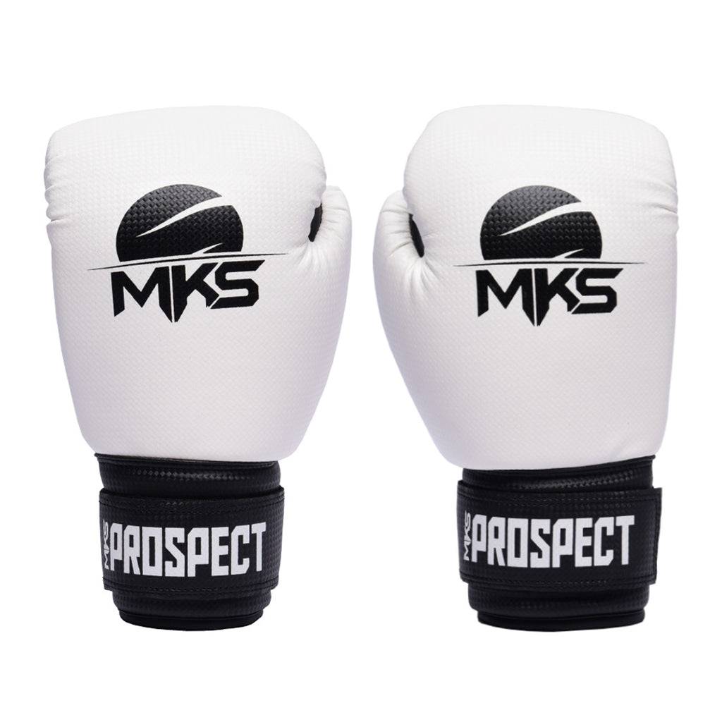 Luva de Muay Thai / Boxe Branca MKS New Prospect