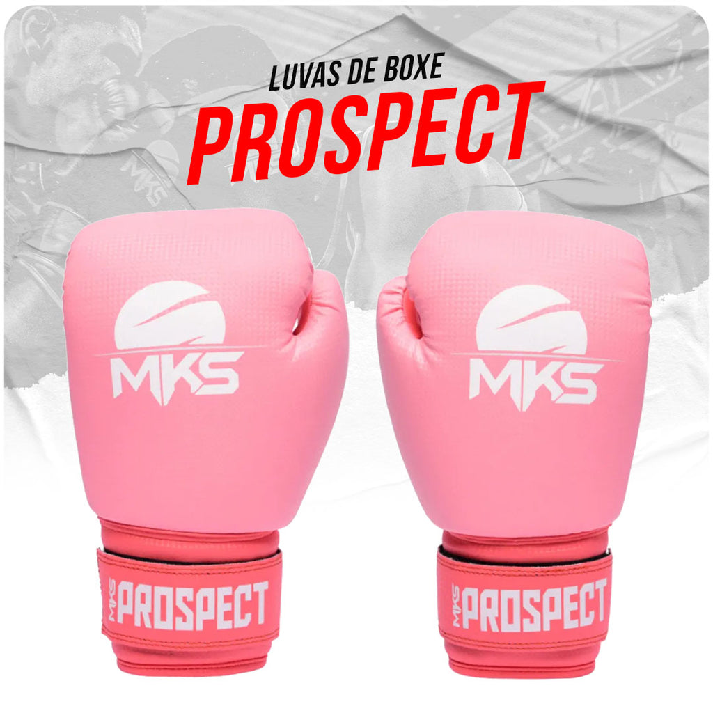 Luva de Muay Thai/Boxe Rosa MKS New Prospect