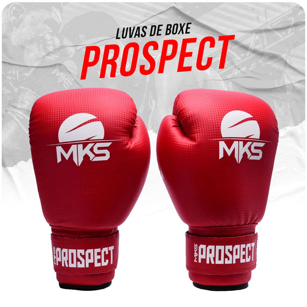 Luva de Muay Thai / Boxe Vermelha MKS New Prospect
