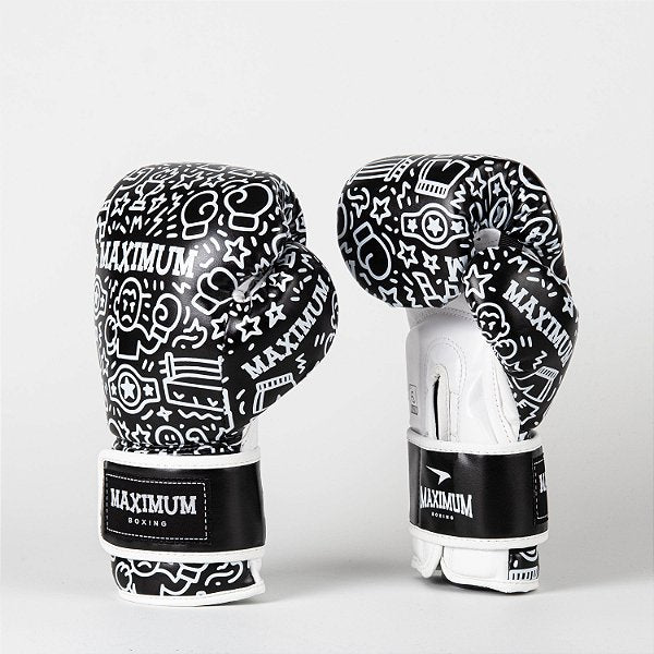 Luva de Muay Thai e Boxe 4oz Infantil - Branca