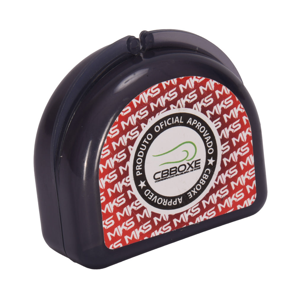 Protetor Bucal de Silicone Simples MKS com Estojo - Transparente