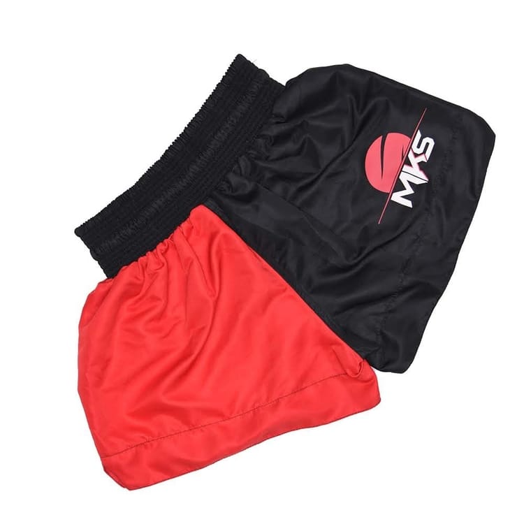 Shorts de Muay Thai Vermelho/Preto - MKS