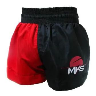 Shorts de Muay Thai Vermelho/Preto - MKS