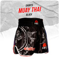 Shorts Muay Thai Preto Combat MKS