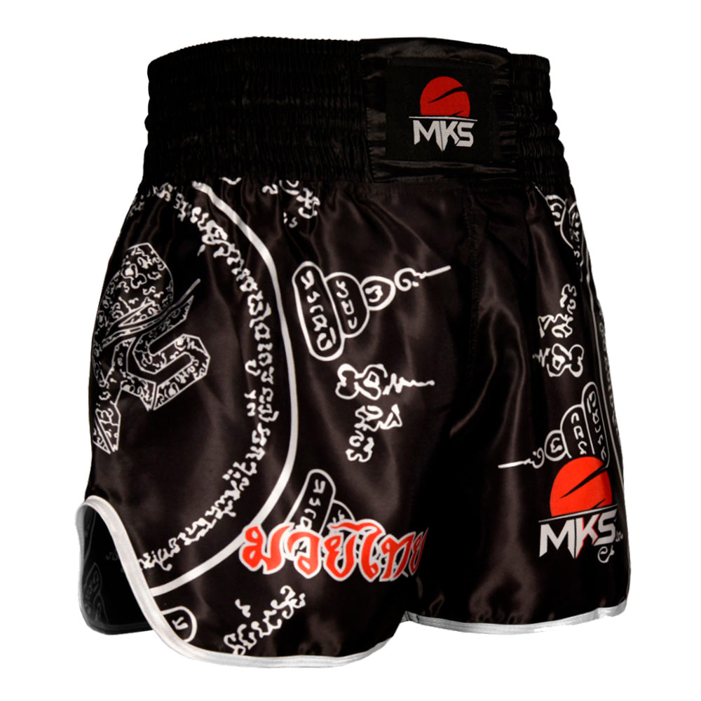 Shorts Muay Thai Preto Combat MKS