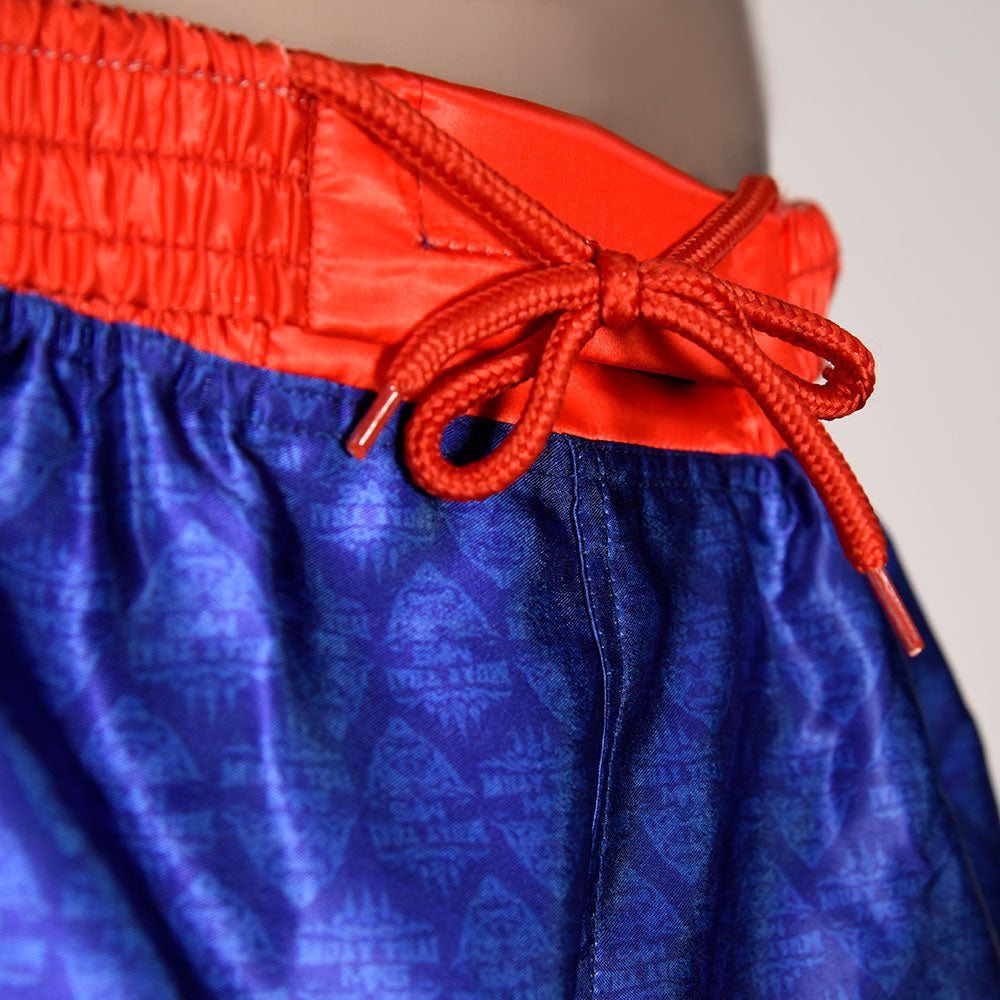 Shorts Muay Thai Vermelho/Azul Combat MKS