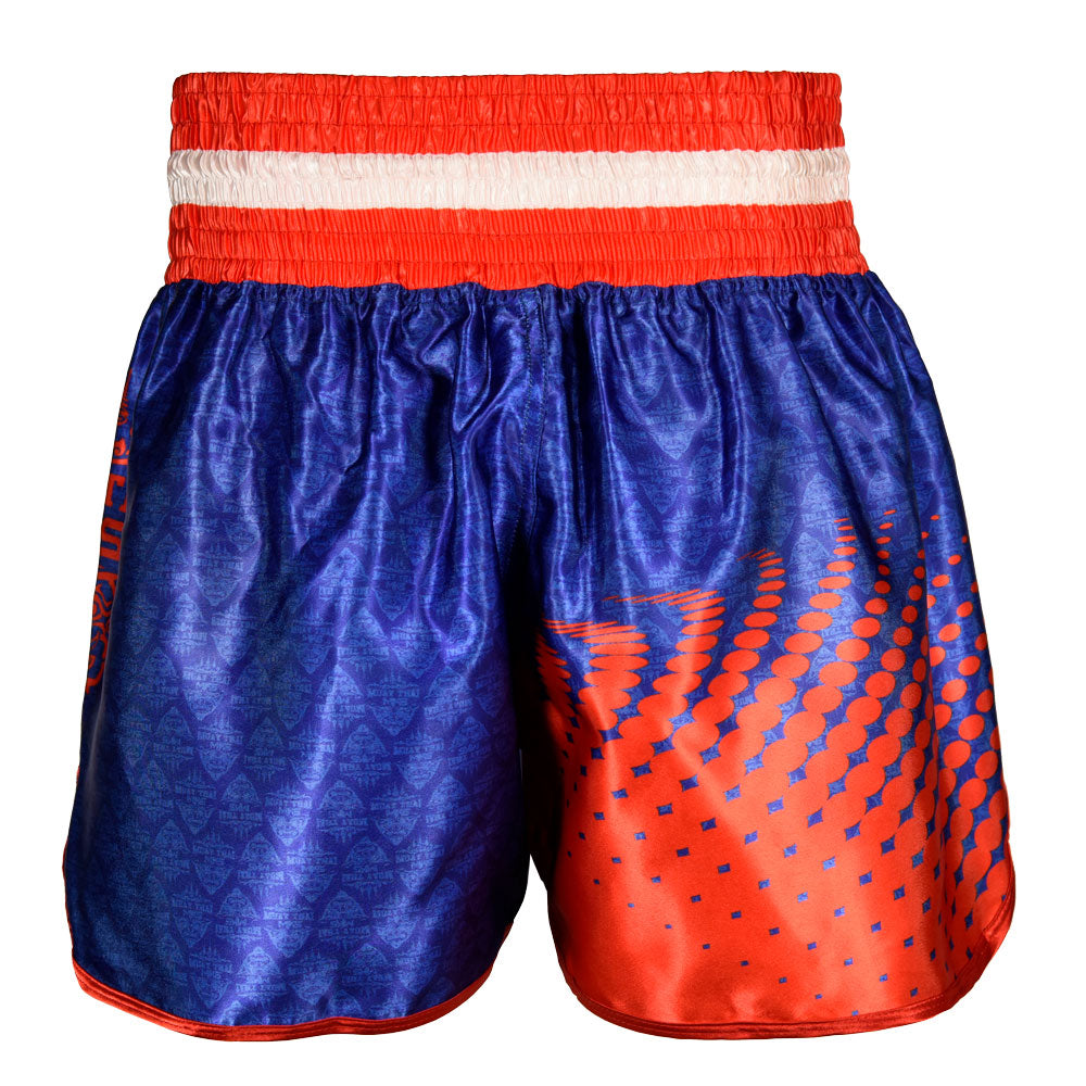 Shorts Muay Thai Vermelho/Azul Combat MKS